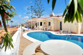 3 bedrooms villa with sea view private pool and enclosed garden at Santiago del Teide 2 km away from the beach